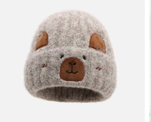 Capybara Bear Cartoon Knitted Beanie