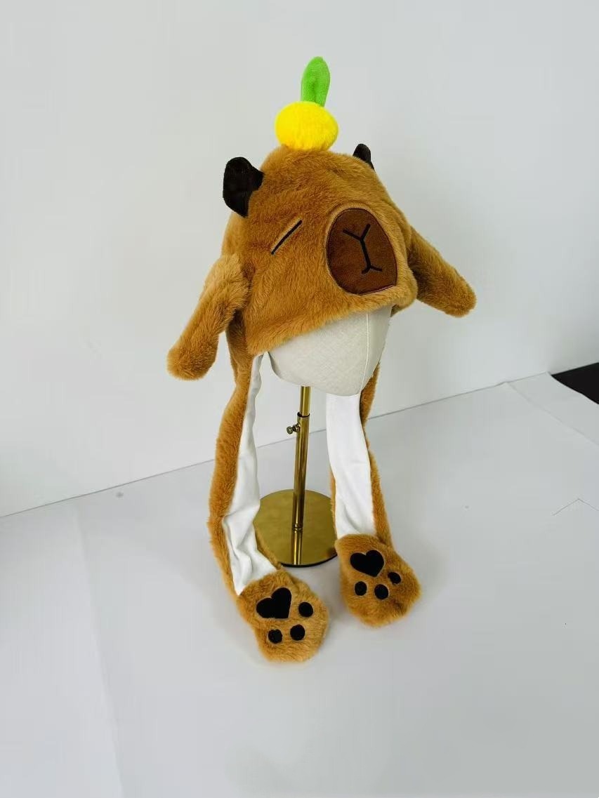 Cartoon Warm Hat with Moving Ears