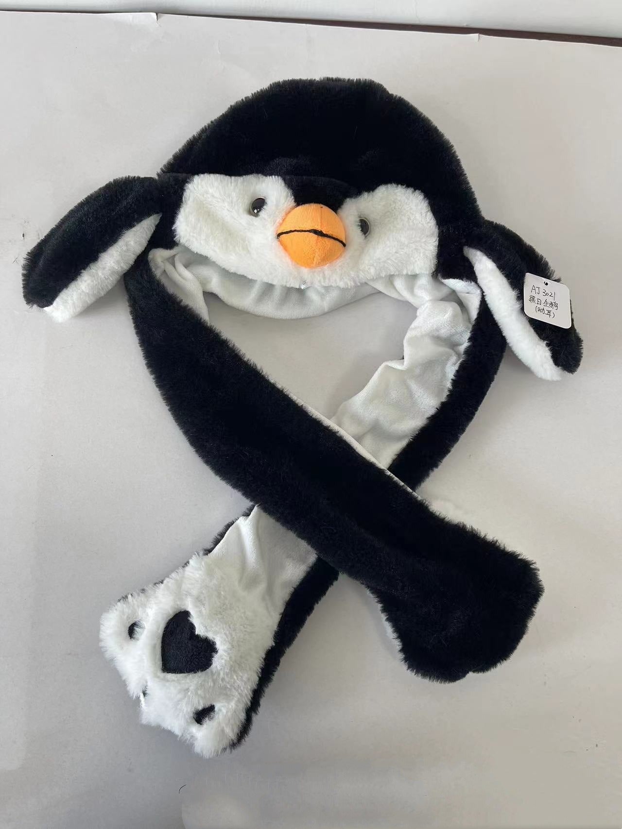 Cartoon Warm Hat with Moving Ears