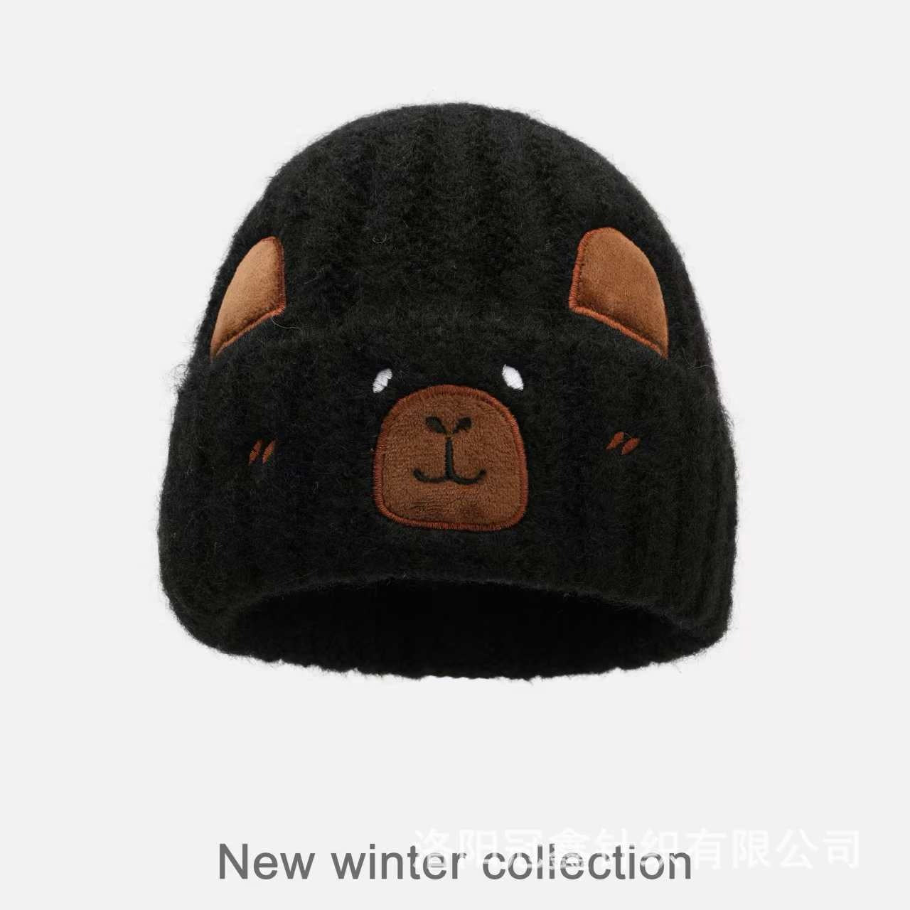 Capybara Bear Cartoon Knitted Beanie
