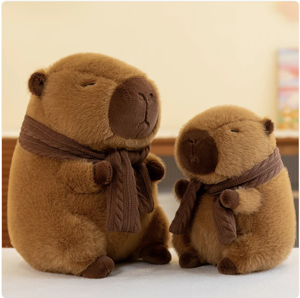 Scarf Capybara Plush Doll